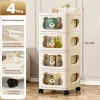 Kệ Gấu Đa Năng Bánh Xe 3-5 Tầng - Tủ Nhựa Lưu Trữ Đồ Bé, Bỉm Sữa Giá 259k 7
