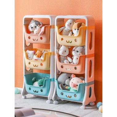 Kệ Gấu Hokor 4 Tầng Đa Năng Đựng Đồ Chơi Bé - Bánh Xe Nhựa Việt Nhật Cao Cấp - Giá 185.000 VND