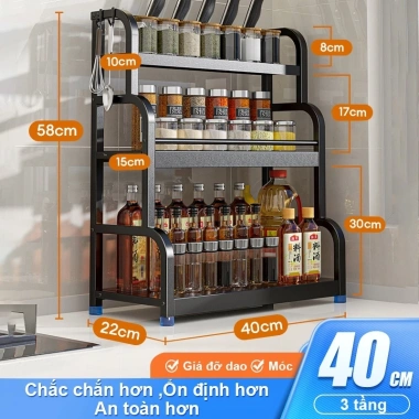 Kệ Giá Đựng Gia Vị 2/3 Tầng Nhỏ Gọn Cho Nhà Bếp - Tổ Chức Gọn Gàng, Giá Ưu Đãi 258.000 10 Kệ Giá Đựng Gia Vị 2/3 Tầng Nhỏ Gọn Cho Nhà Bếp - Tổ Chức Gọn Gàng, Giá Ưu Đãi 258.000 10