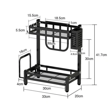 Kệ gia vị 2 tầng đa năng sơn đen tĩnh điện - Giá đựng đồ nhà bếp - Giá ưu đãi 123k 2 Kệ gia vị 2 tầng đa năng sơn đen tĩnh điện - Giá đựng đồ nhà bếp - Giá ưu đãi 123k 2