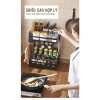 Kệ gia vị 2 tầng đa năng sơn đen tĩnh điện - Giá đựng đồ nhà bếp - Giá ưu đãi 123k 5