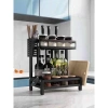 Kệ gia vị 2 tầng đa năng sơn đen tĩnh điện - Giá đựng đồ nhà bếp - Giá ưu đãi 123k 6