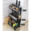 Kệ gia vị bếp đa năng 2-3 tầng MKS005 - cài dao, thớt, cắm đũa thìa muỗng, gọn gàng tiện lợi 4