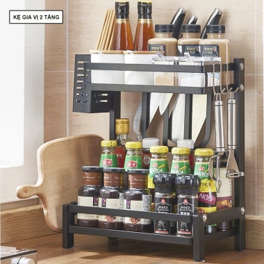 Kệ Gia Vị Bếp Thông Minh MKS005 - Thép Không Gỉ, Cài Dao Kéo, Đựng Nồi, Đũa Thìa, Gọn Gàng - Giá Ưu Đãi 198.500₫ 10