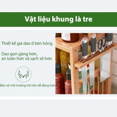 Kệ Gia Vị Đa Năng Gỗ Lắp Ghép Cho Bàn Nhà Bếp – Dễ Lau Chùi, Trang Trí, Giao Hàng Từ Hà Nội – 103k 4