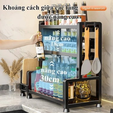 Kệ gia vị đa năng nhiều tầng kèm ống đũa, giá gác thớt tiện lợi, 159.000₫ 8 Kệ gia vị đa năng nhiều tầng kèm ống đũa, giá gác thớt tiện lợi, 159.000₫ 8