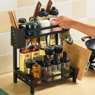 Kệ Gia Vị Đa Năng Sơn Đen Tĩnh Điện Giá Rẻ 123.998₫ Miễn Phí Ship Toàn Quốc 5