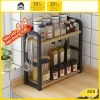 Kệ Gia Vị Để Bàn Nhà Bếp Gỗ Khung Sắt Sơn Tĩnh Điện Tiết Kiệm Không Gian 179k