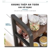 Kệ Gia Vị Để Bàn Nhà Bếp Gỗ Khung Sắt Sơn Tĩnh Điện Tiết Kiệm Không Gian 179k 4