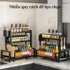 Kệ gia vị SHINNY thép carbon nhiều tầng, đựng chai lọ, vắt dao, thớt tiện dụng 270k