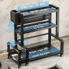 Kệ gia vị SHINNY thép carbon nhiều tầng, đựng chai lọ, vắt dao, thớt tiện dụng 270k 3