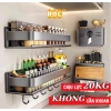 Kệ gia vị treo tường đa năng bằng Thép Carbon cao cấp – Tiết kiệm không gian bếp, giá chỉ 120.000₫