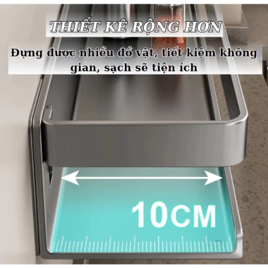 Kệ gia vị treo tường đa năng bằng Thép Carbon cao cấp – Tiết kiệm không gian bếp, giá chỉ 120.000₫ 3