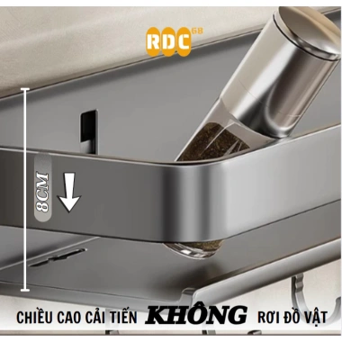 Kệ gia vị treo tường đa năng bằng Thép Carbon cao cấp – Tiết kiệm không gian bếp, giá chỉ 120.000₫ 4