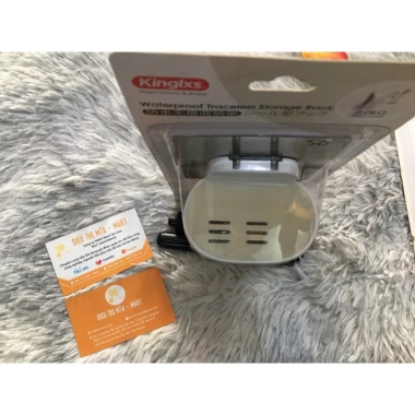 Kệ Giấy Dán Kinglxs 1-2 Ngăn Đa Năng Nhựa Đựng Bàn Chải, Kem Đánh Răng - Chỉ 69.000 VND Mta-Mart2
