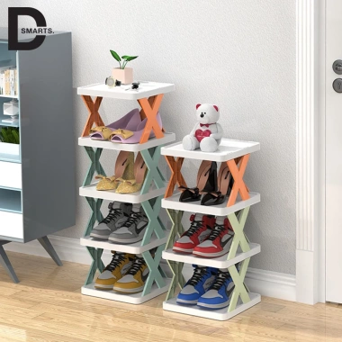 Kệ giày dép 5 tầng thông minh tháo lắp gấp gọn, giảm còn 29.000đ, tiết kiệm không gian