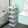 Kệ Giày Dép Chữ X Gấp Gọn 5 Tầng Nhựa – Giá 49.000đ Tiết Kiệm Không Gian 2
