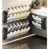 Kệ giày dép gắn tường thông minh, treo gấp gọn, tiết kiệm không gian, 59.000 VND 2