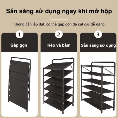 Kệ Giày Gập Lại BIBOOS Thép Carbon Lưới Đa Năng - Giá từ 352,580 xuống 289,000
