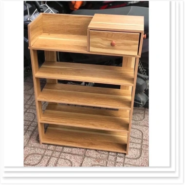 Kệ Giày Gỗ 5 Tầng Tiện Lợi, Lắp Ghép Thông Minh - Sắp Xếp Gọn Gàng Giá 172k