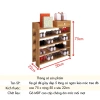 Kệ Giày Gỗ 5 Tầng Tiện Lợi, Lắp Ghép Thông Minh - Sắp Xếp Gọn Gàng Giá 172k 6