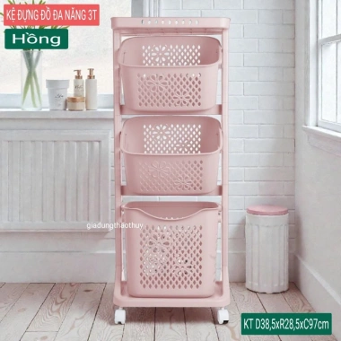 Kệ Giỏ Đựng Đồ Hàn Quốc Đa Năng Luxury 2 & 3 Tầng MSP 5.560 - Giá Ưu Đãi 195k tại Homie Store