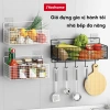 Kệ Giỏ Đựng Hành Tỏi Dán Tường Nhà Bếp Thép Sơn Tĩnh Điện - Giá chỉ 42.000₫, Tiết kiệm không gian tiện lợi