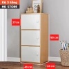 Kệ gỗ đa năng 3 tầng hiện đại, kệ tổ ong có tủ tiện dụng, decor giá 228.000₫ giảm từ 296.400₫ 3