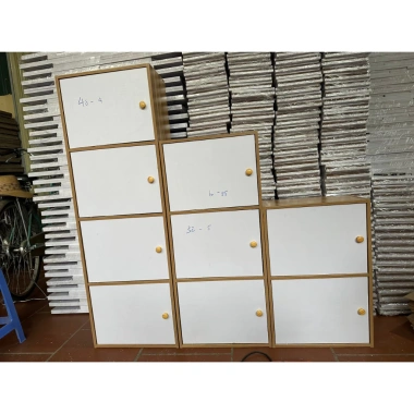 Kệ gỗ đa năng 3 tầng hiện đại, kệ tổ ong có tủ tiện dụng, decor giá 228.000₫ giảm từ 296.400₫