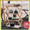 Kệ gỗ đa năng 4 tầng IKEA - Chịu lực, xếp gọn, lưu trữ sách, giày, đồ dùng - Giá 346.000₫ 2