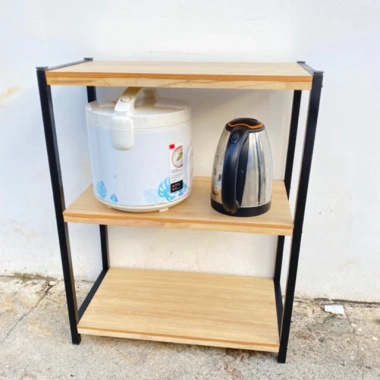 Kệ gỗ khung thép đa năng 60x30cm cho bếp - kê lò vi sóng, giá chỉ 185.000₫ 3 Kệ gỗ khung thép đa năng 60x30cm cho bếp - kê lò vi sóng, giá chỉ 185.000₫ 3