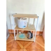 Kệ gỗ khung thép đa năng 60x30cm cho bếp - kê lò vi sóng, giá chỉ 185.000₫ 8