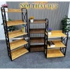 Kệ Gỗ Nhà Bếp Đặt Lò Vi Sóng, Nồi Chiên 3-5 Tầng - MDF + Khung Sắt Chống Gỉ Bền