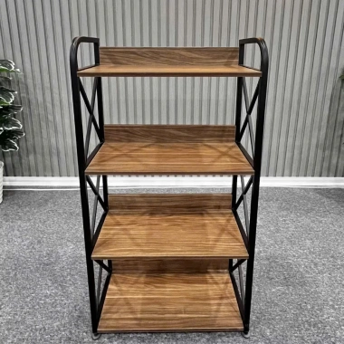 Kệ Gỗ Nhà Bếp Đặt Lò Vi Sóng, Nồi Chiên 3-5 Tầng - MDF + Khung Sắt Chống Gỉ Bền