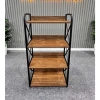 Kệ Gỗ Nhà Bếp Đặt Lò Vi Sóng, Nồi Chiên 3-5 Tầng - MDF + Khung Sắt Chống Gỉ Bền 8