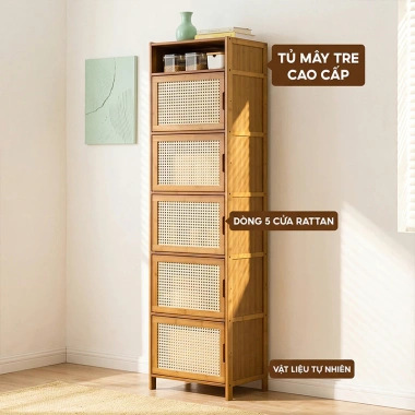 Kệ gỗ tre 4-5 tầng Vintage cổ điển, nhiều ngăn, đẹp cho bếp, phòng khách, phòng ngủ - 368.000₫ 4 Kệ gỗ tre 4-5 tầng Vintage cổ điển, nhiều ngăn, đẹp cho bếp, phòng khách, phòng ngủ - 368.000₫ 4