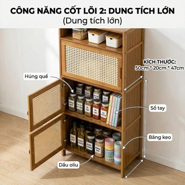 Kệ gỗ tre 4-5 tầng Vintage cổ điển, nhiều ngăn, đẹp cho bếp, phòng khách, phòng ngủ - 368.000₫ 7 Kệ gỗ tre 4-5 tầng Vintage cổ điển, nhiều ngăn, đẹp cho bếp, phòng khách, phòng ngủ - 368.000₫ 7
