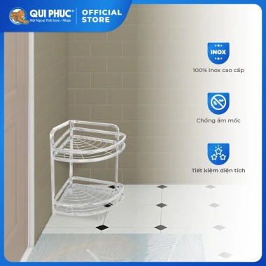 Kệ góc đa năng Win QUI PHÚC inox 201 chân đứng, chắc chắn, tiện lợi - 125.460₫ Kệ góc đa năng Win QUI PHÚC inox 201 chân đứng, chắc chắn, tiện lợi - 125.460₫