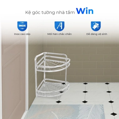Kệ góc đa năng Win QUI PHÚC inox 201 chân đứng, chắc chắn, tiện lợi - 125.460₫ 3 Kệ góc đa năng Win QUI PHÚC inox 201 chân đứng, chắc chắn, tiện lợi - 125.460₫ 3