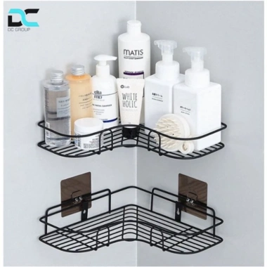 Kệ góc dán tường nhà tắm, phun sơn tĩnh điện siêu dính - Tiện dụng, giá chỉ 39.000 VND