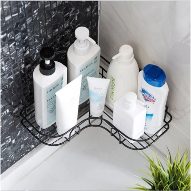 Kệ góc dán tường nhà tắm, phun sơn tĩnh điện siêu dính - Tiện dụng, giá chỉ 39.000 VND