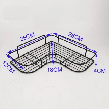Kệ góc dán tường nhà tắm, phun sơn tĩnh điện siêu dính - Tiện dụng, giá chỉ 39.000 VND