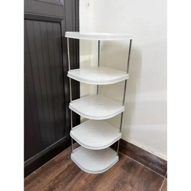 Kệ góc giày dép 5 tầng đa năng, tháo lắp gấp gọn, mẫu mới - Giá chỉ 35.000 VND