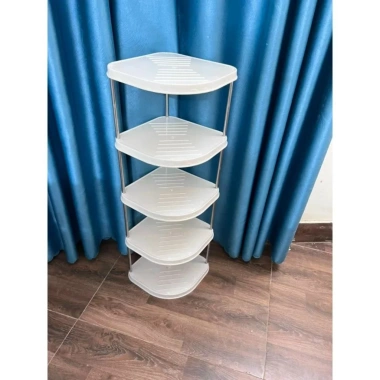 Kệ góc giày dép 5 tầng đa năng, tháo lắp gấp gọn, mẫu mới - Giá chỉ 35.000 VND