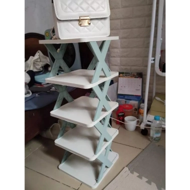 Kệ góc giày dép 5 tầng đa năng, tháo lắp gấp gọn, mẫu mới - Giá chỉ 35.000 VND 6 Kệ góc giày dép 5 tầng đa năng, tháo lắp gấp gọn, mẫu mới - Giá chỉ 35.000 VND 6