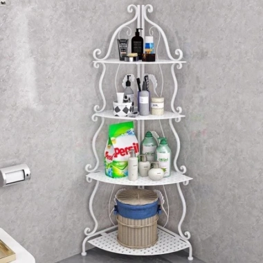 Kệ góc hoa văn 4 tầng thép cacbon sơn tĩnh điện 5 lớp - Thiết kế đẹp, giao nhanh, chỉ 255.000 VND 2 Kệ góc hoa văn 4 tầng thép cacbon sơn tĩnh điện 5 lớp - Thiết kế đẹp, giao nhanh, chỉ 255.000 VND 2