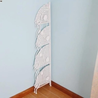 Kệ góc hoa văn 4 tầng thép cacbon sơn tĩnh điện 5 lớp - Thiết kế đẹp, giao nhanh, chỉ 255.000 VND