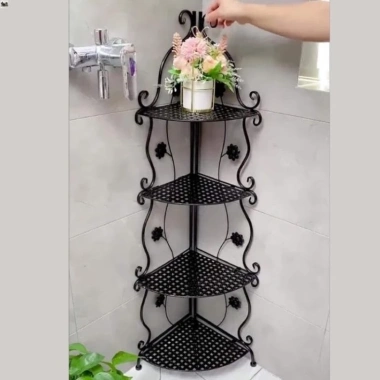 Kệ góc hoa văn 4 tầng thép cacbon sơn tĩnh điện 5 lớp - Thiết kế đẹp, giao nhanh, chỉ 255.000 VND