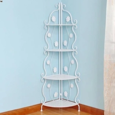 Kệ góc hoa văn 4 tầng thép cacbon sơn tĩnh điện 5 lớp - Thiết kế đẹp, giao nhanh, chỉ 255.000 VND