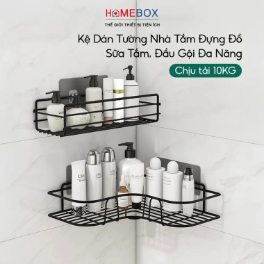 Kệ Góc Nhà Tắm Dán Tường Thép Inox Không Gỉ – Tam Giác 10kg, Đa Năng, Giá 40.000 VND